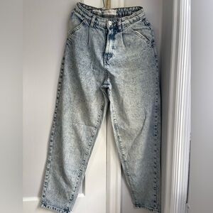 MNG Mango Acid Wash High Waisted Jeans | Size 1 USA/32 EUR